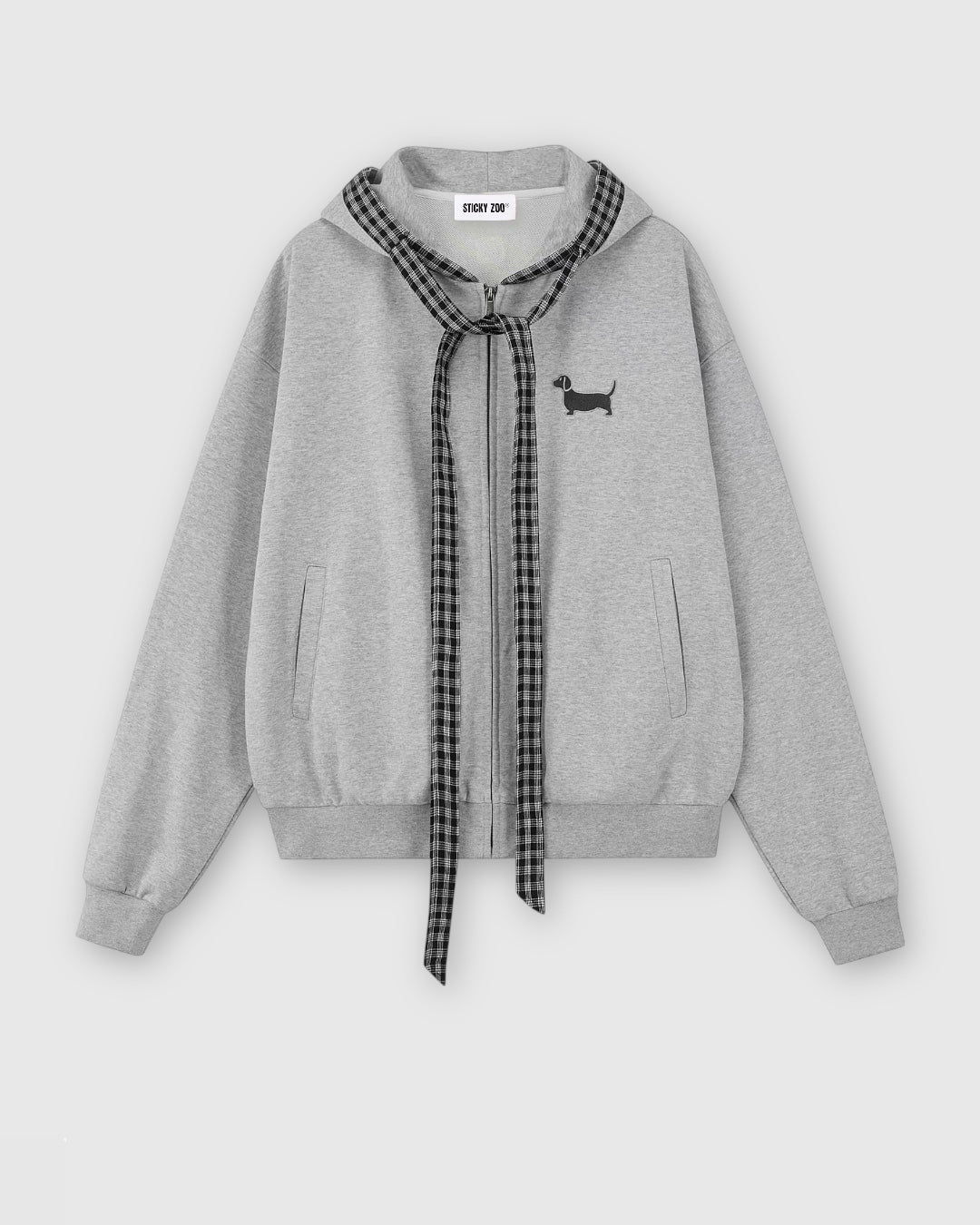 DACHSHUND CHECK SWEATSHIRT