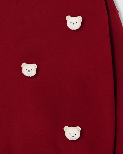 TEDDY CHECK-EAR SWEATSHIRT