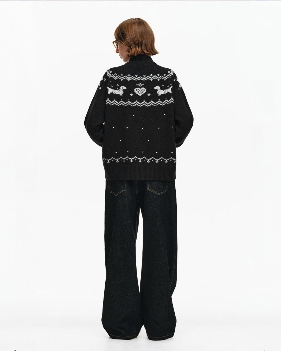 DACHSHUND HOLIDAY CARDIGAN