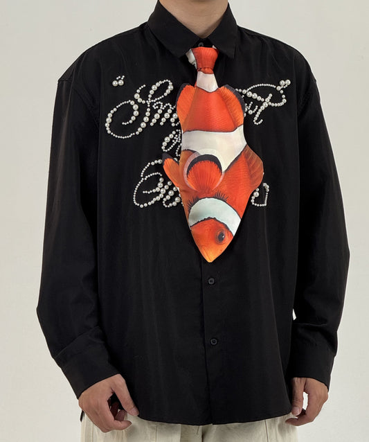 Animals Tie Shaped Novelty Tie, Nemo Fish Shaped Tie, Vintage Holiday Gift, Tie Gift, Tie Accessories