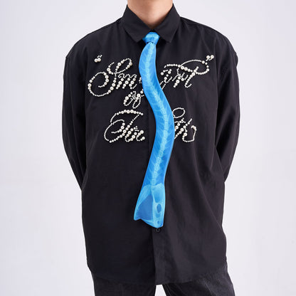 Animals Ties X-ray Snake Tie, Vintage Tie, Novelty Tie, Tie Accessories Holiday Gift, Tie Gift, Tie Accessories