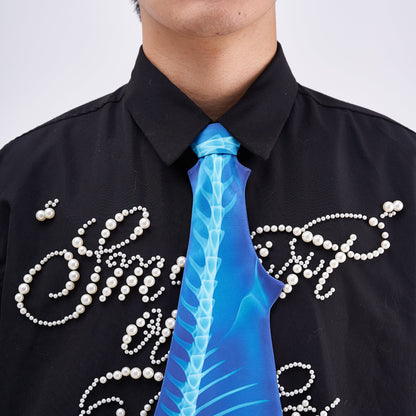 Animals Ties X-ray Shark Tie, Vintage Tie, Novelty Tie, Tie Accessories Holiday Gift, Tie Gift, Tie Accessories