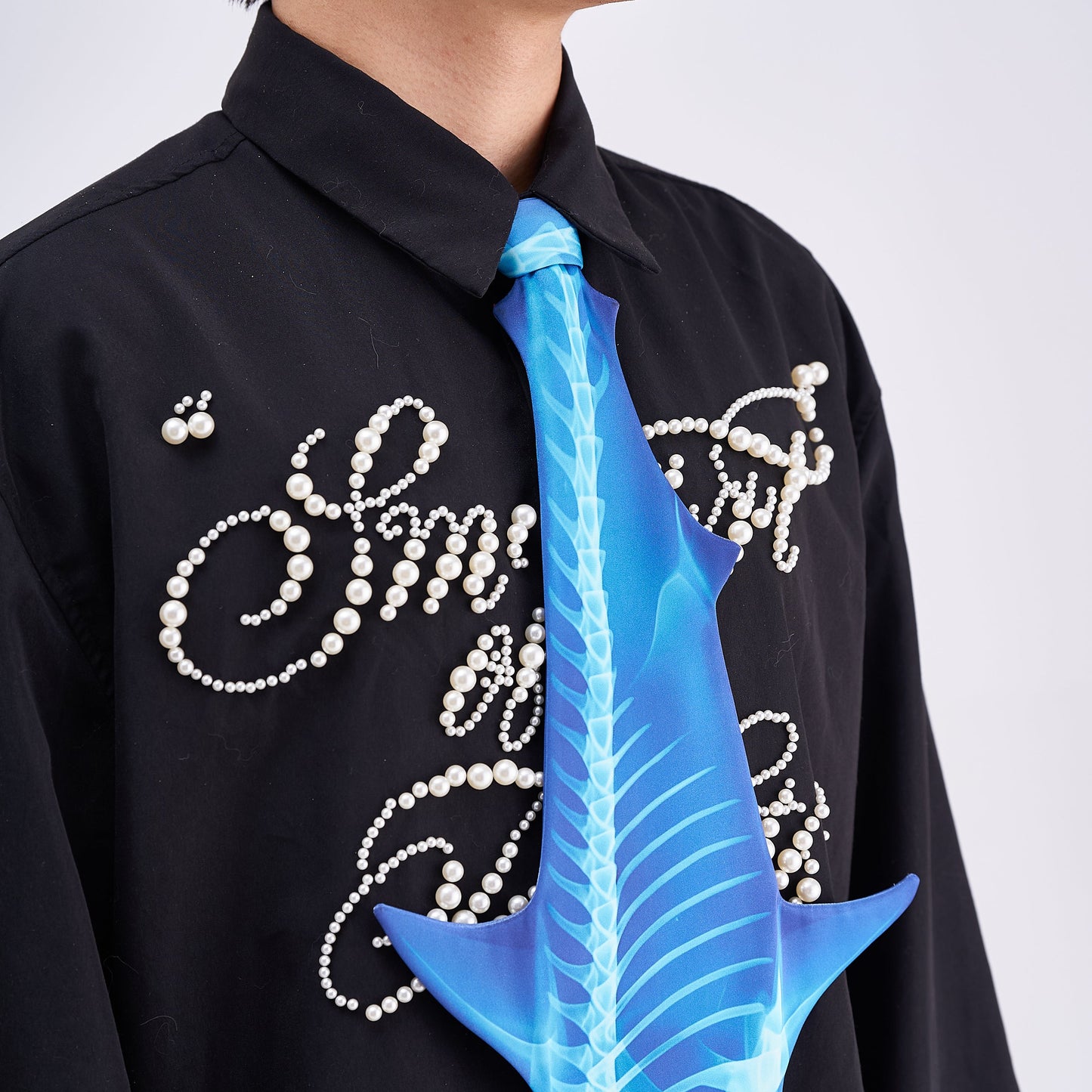 Animals Ties X-ray Shark Tie, Vintage Tie, Novelty Tie, Tie Accessories Holiday Gift, Tie Gift, Tie Accessories