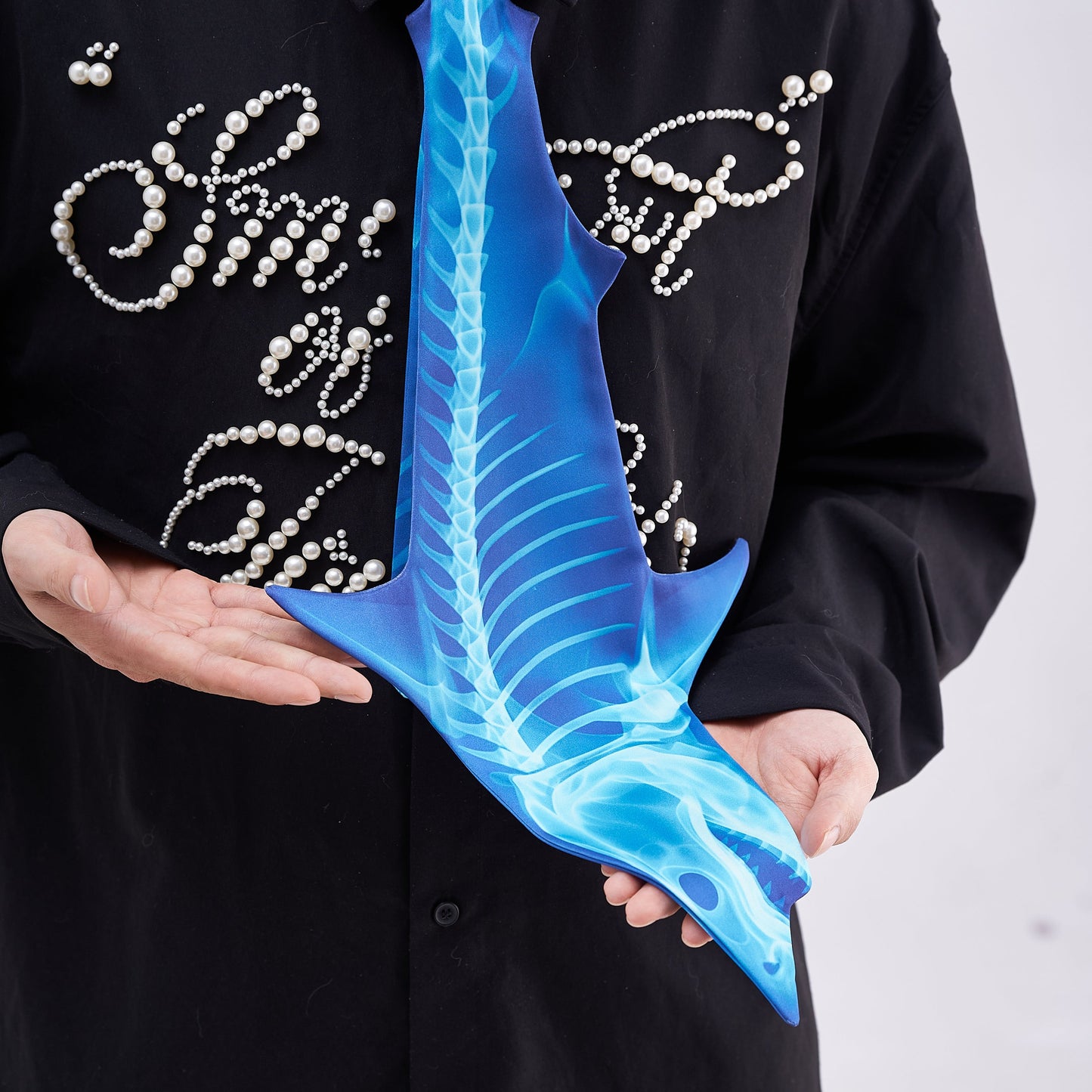 Animals Ties X-ray Shark Tie, Vintage Tie, Novelty Tie, Tie Accessories Holiday Gift, Tie Gift, Tie Accessories