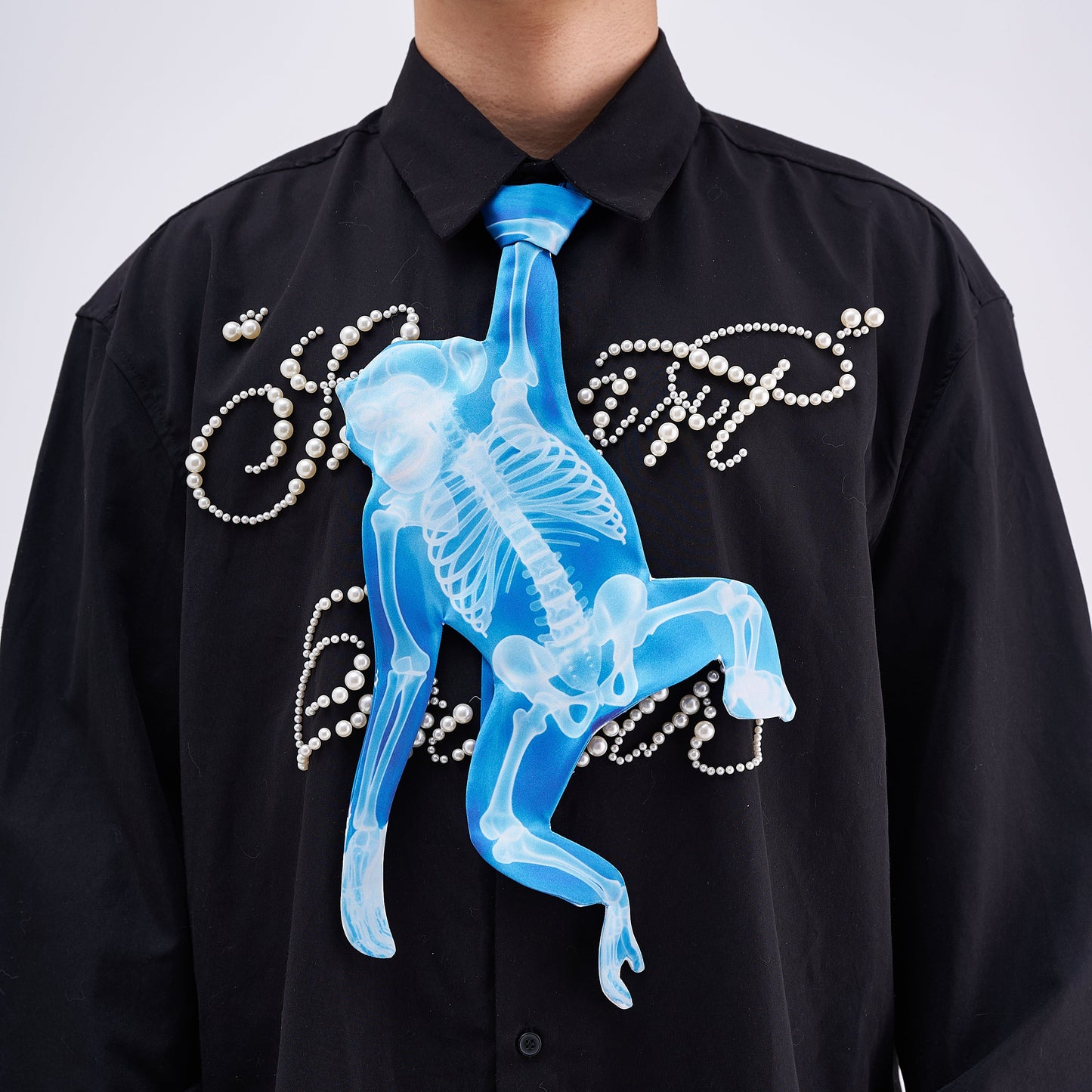 Animals Ties X-ray Monkey Tie, Vintage Tie, Novelty Tie, Tie Accessories Holiday Gift, Tie Gift, Tie Accessories