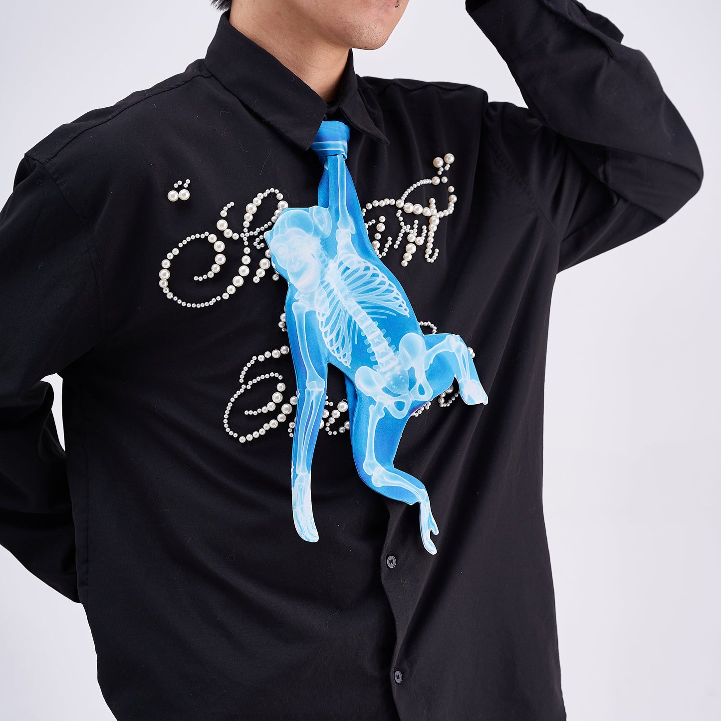 Animals Ties X-ray Monkey Tie, Vintage Tie, Novelty Tie, Tie Accessories Holiday Gift, Tie Gift, Tie Accessories