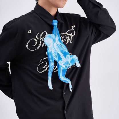 Animals Ties X-ray Monkey Tie, Vintage Tie, Novelty Tie, Tie Accessories Holiday Gift, Tie Gift, Tie Accessories