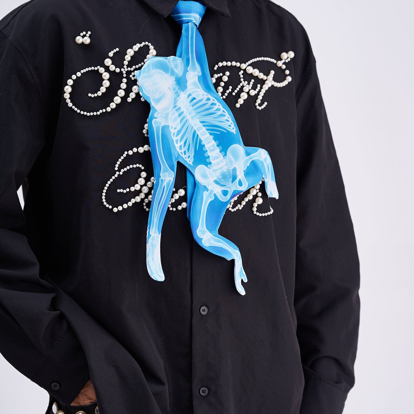 Animals Ties X-ray Monkey Tie, Vintage Tie, Novelty Tie, Tie Accessories Holiday Gift, Tie Gift, Tie Accessories