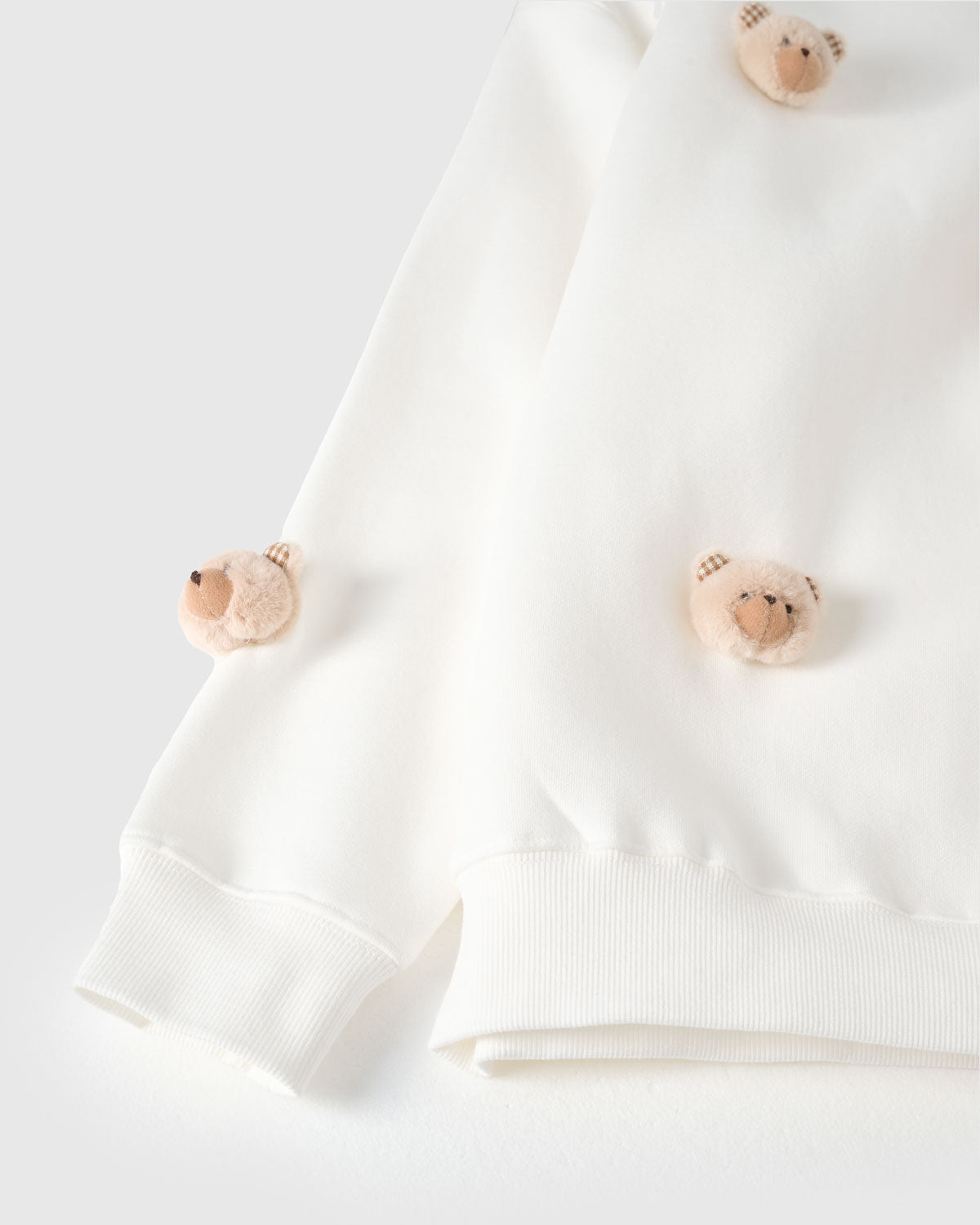 TEDDY CHECK-EAR SWEATSHIRT