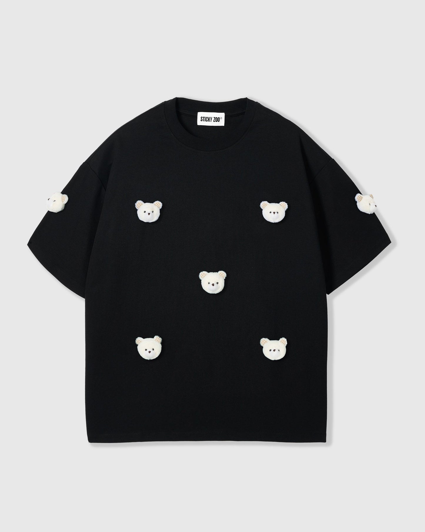 TEDDY CHECK-EAR CHARM T-SHIRT