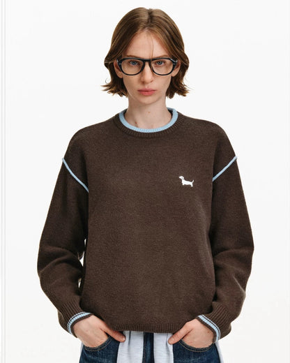 DACHSHUND PIXEL SWEATER