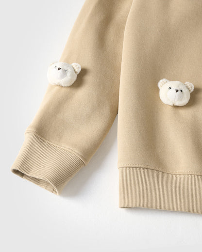 TEDDY CHECK-EAR SWEATSHIRT