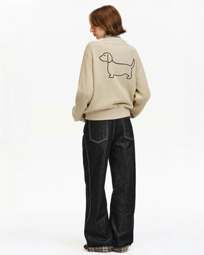 DACHSHUND OUTLINE SWEATER