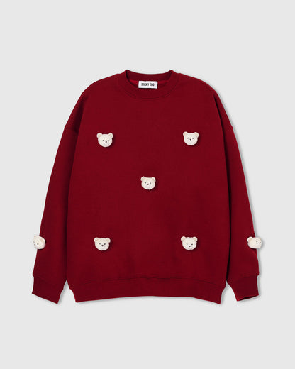 TEDDY CHECK-EAR SWEATSHIRT
