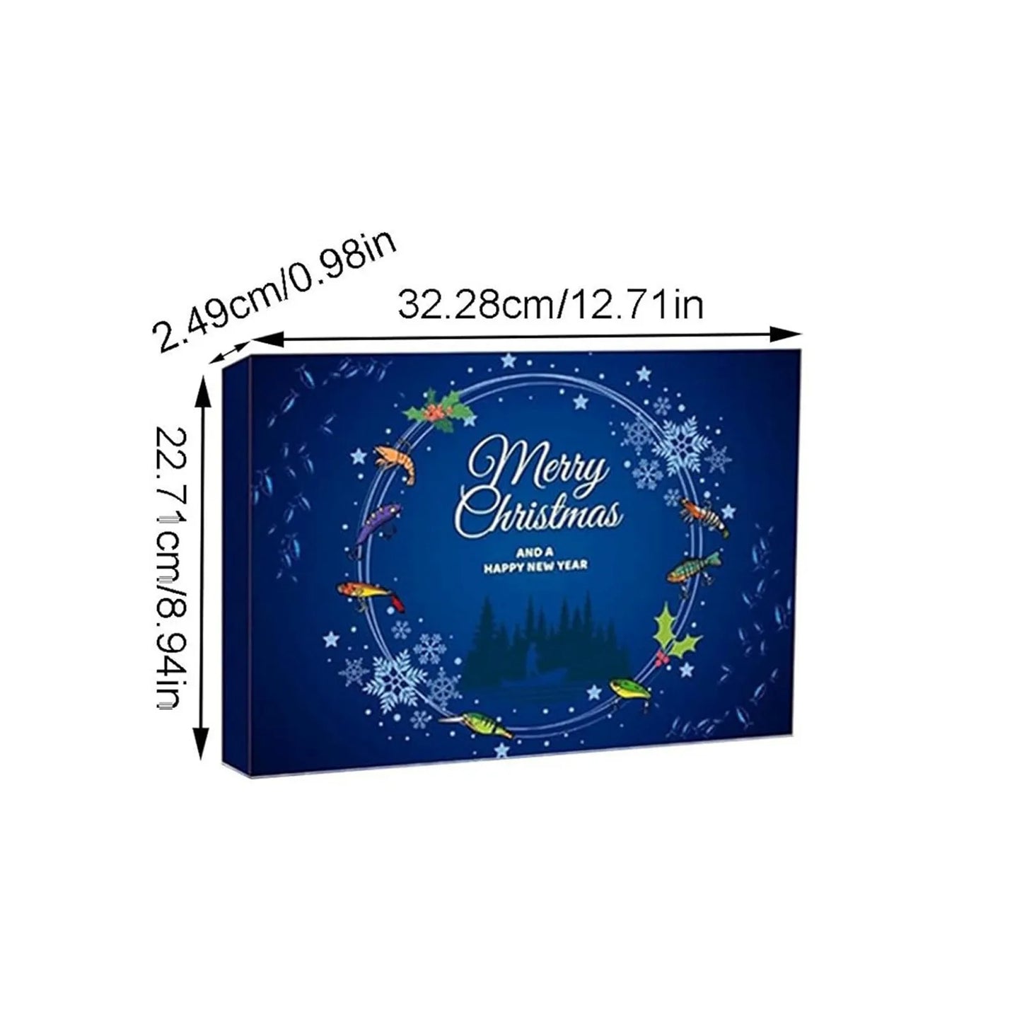 24 Days Christmas Advent Calendar Fishing Set Surprise Gift For Adult Men Boys Xmas New Year Mystery Box Countdown Calendar