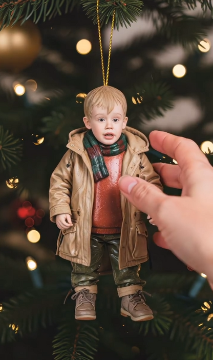 🎄✨Christmas Trouble Boy Home Alone 🎄✨ Realistic Kid Figurine Christmas Decoration