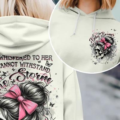 Custom Hoodie For Gen X Baby Boomers Millennial, I Am The Storm Reaper FAFO Hoodie Raised on Hose Water and Neglect 100% Cotton Two-Sided Design Women and Men Hoodie Casual Classic Fit Print Love Womenswear