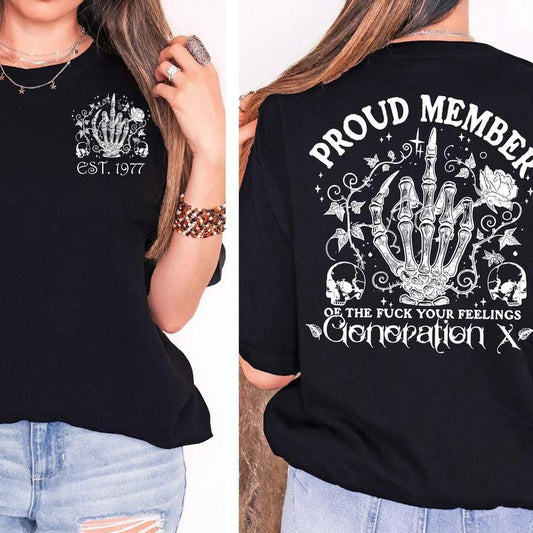 Gen X Custom Year New Version Badass Generation Hoodie, Custom Year Of Birth Shirt, Generation X Hoodie - 100% Cotton Top Unisex Comfort Womenswear