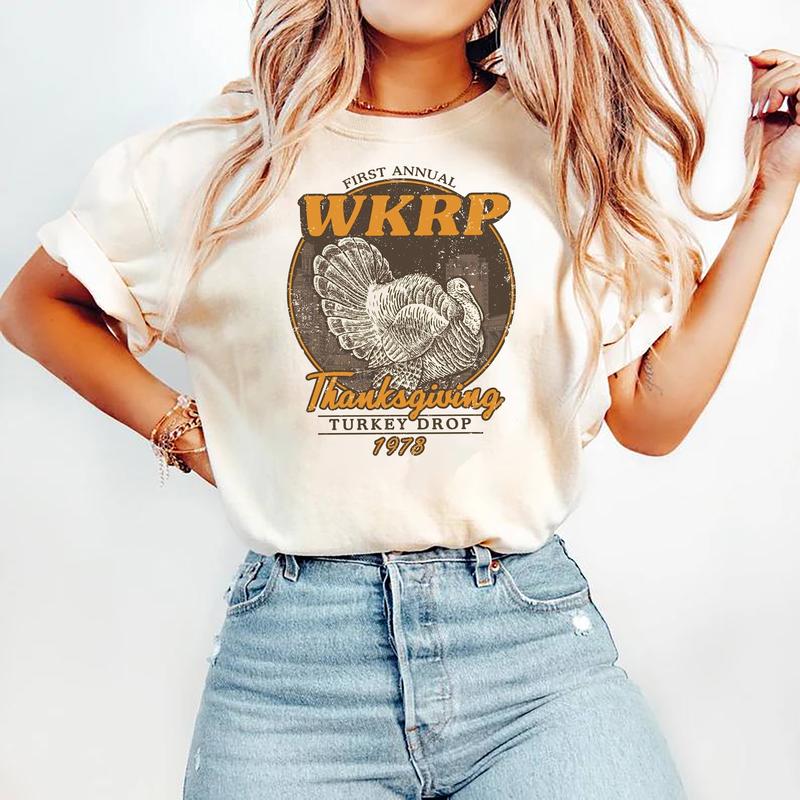 First Annual Thanksgiving Day Turkey Sweatshirt, In Cincinnati Movie Sweater, Thanksgiving Gift, Happy Thanksgiving Shirt, Drop Turkey Cotton Short