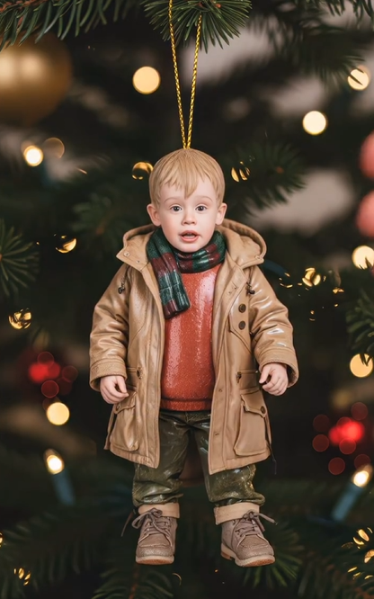 🎄✨Christmas Trouble Boy Home Alone 🎄✨ Realistic Kid Figurine Christmas Decoration