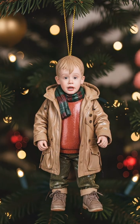 🎄✨Christmas Trouble Boy Home Alone 🎄✨ Realistic Kid Figurine Christmas Decoration