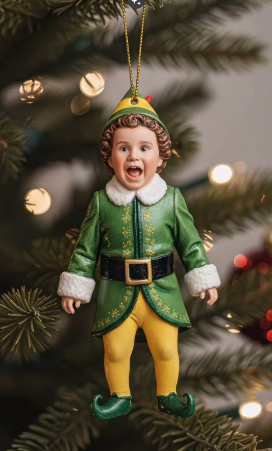 🎄Classic Winter Christmas Ornament 🎄✨ Realistic Retro-Style Kid Figurine 2025