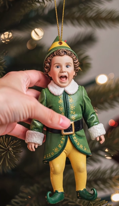 🎄Classic Winter Christmas Ornament 🎄✨ Realistic Retro-Style Kid Figurine 2025