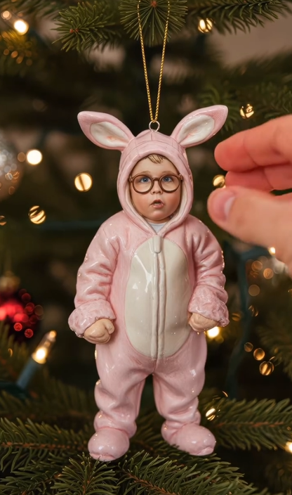 🎄Classic Winter Christmas Ornament 🎄✨ Realistic Retro-Style Kid Figurine 2025