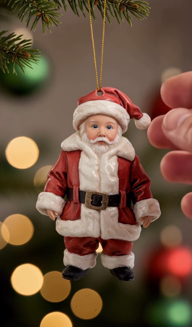 🎄Classic Winter Christmas Ornament 🎄✨ Realistic Retro-Style Kid Figurine 2025