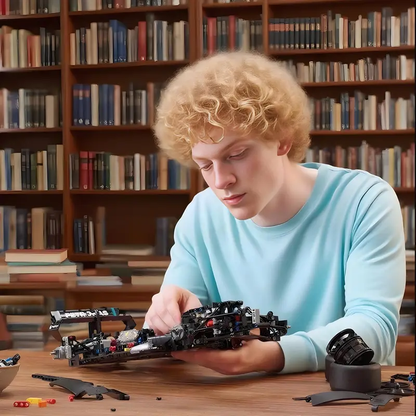 Super Car Building Kits, 1:8 MOC Building Set Sports Car Model,Collectible Scale Model Technique Car Building Blocks Set for Adults/Teens