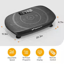 MERACH Vibration Plate Exercise Machine Whole Body Workout Power Vibrate Fitness Platform Vibration Plate Weight Loss & Shaping