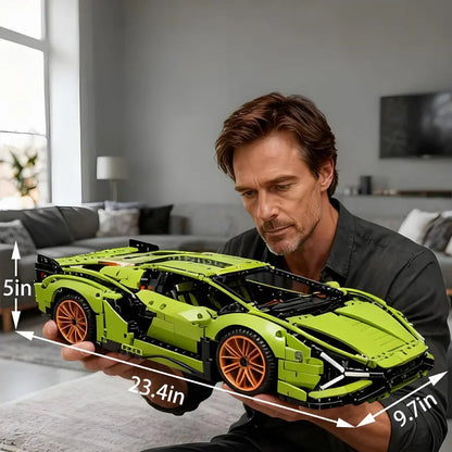 3696 Pieces Technic Sets for Adults - 1:8 scale Building car, 23.4 inches, Detailed Model Car Kit for Men & Women, Ages 18+ Years - Display in Room as Decor